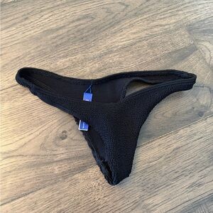 bond-eye Black Textured Bikini Bottom